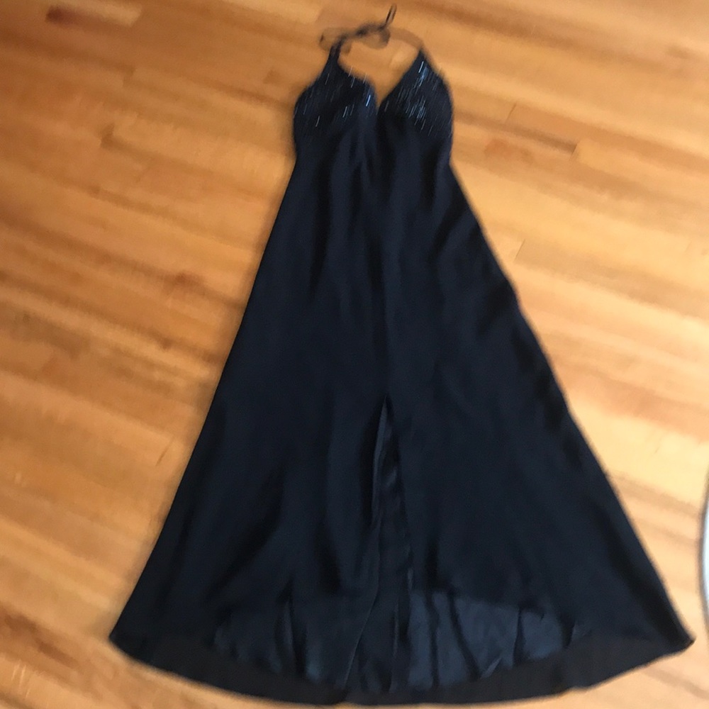 Black Sequins Gown